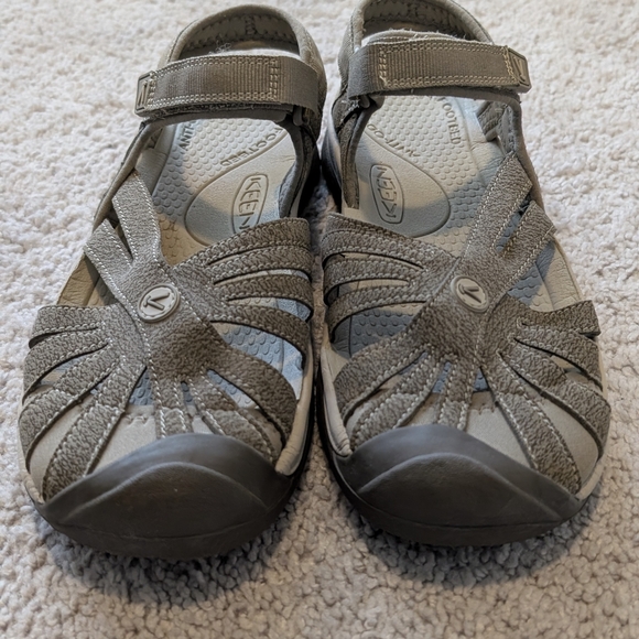 KEEN Rose Sandals Womens Size 7.5 Brindle/Shitake 1016729 Hiking Toe Bumper Arch - Picture 6 of 12